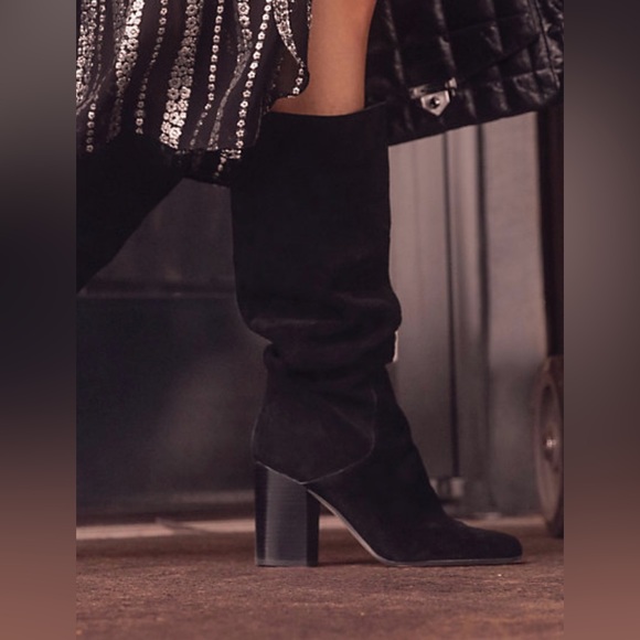 Michael Kors black suede Leigh boot - Picture 8 of 11